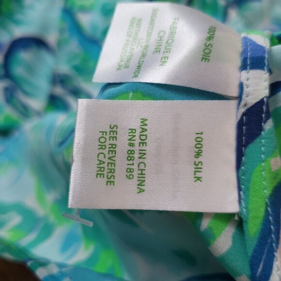 Lilly Pulitzer Sunny Shoulder Elsa Agate blouse - Picture 5 of 7